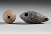 Two whistles made from nuts. Provenance: Jolika Collection of John and Marcia Friede.
