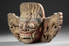 Heavy wooden Kala head. From the collection of Jac Hoogerbrugge, who bought it in 1964 in Bali. See the drawing and collection note by Hoogerbrugge.