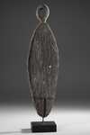 Lake Sentani foodplate with distinct decoration. Collected by Koos Knol in the 1990’s. On a custom made stand.