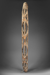 Asmat. Large openwork carving. Collected by Jac Hoogerbrugge in the village of Mbiwar-Laut. Carved by Ambek. See the drawings and collection notes by Hoogerbrugge.