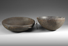 Two old and well used bowls from the collection of Jac Hoogerbrugge. Probably from Boiken, Prince Alexander Mountains province.