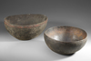 Two old and well used bowls from the collection of Jac Hoogerbrugge. Probably from Boiken, Prince Alexander Mountains province.