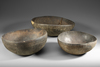 Three old and well used bowls from the collection of Jac Hoogerbrugge
