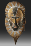 Maprik. Wooden Abelam head. From the collection of Jac Hoogerbrugge. See his drawing and collection note.