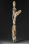 Miniature mbish pole. Collected by Jac Hoogerbrugge on the 5th of march 1970. Carved by Jorambatotji from Mbiwar-Laut. See the Hoogerbrugge collection note.