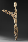 Miniature mbish pole. Collected by Jac Hoogerbrugge on the 5th of march 1970. Carved by Jorambatotji from Mbiwar-Laut. See the Hoogerbrugge collection note.