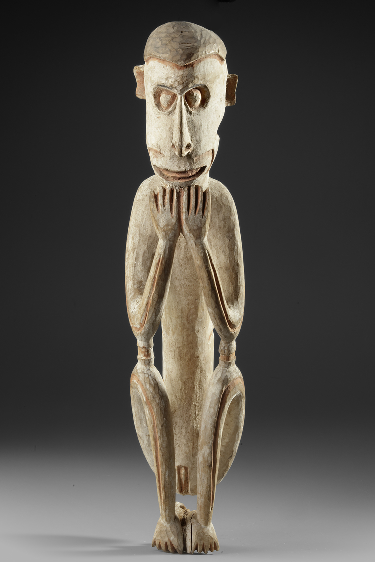 Asmat.  Ancestor carving. Collected by Jac Hoogerbrugge in the 1970’s.