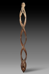 Asmat. Large openwork carving.  Collected by Jac Hoogerbrugge before 1969 in the village of Per. See the collection notes and the drawing by Hoogerbrugge.