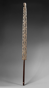 Asmat. Paddle top. Collected by Jac Hoogerbrugge in the 1960’s or 1970’s. Carved by Siretsj from Mbiwar-Laut. See the Hoogerbrugge archive card.