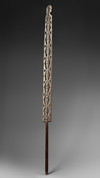 Asmat. Paddle top. Collected by Jac Hoogerbrugge in the 1960’s or 1970’s. Carved by Siretsj from Mbiwar-Laut. See the Hoogerbrugge archive card.