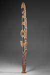 Asmat ancestor carving. From the collection of Jac Hoogerbrugge. Collected in the 1960’s or 1970’s. Published in “Asmat Art”,