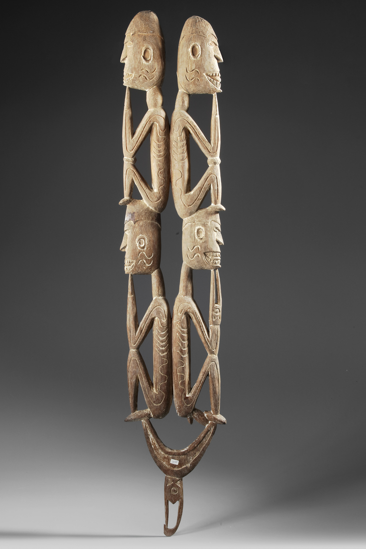 Asmat carving collected by Jac Hoogerbruge before 1969 at the Casuarina coast.