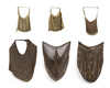 A collection of 6 small woven bags. Collected by Jac Hoogerbrugge in the 1960’s or 1970’s.