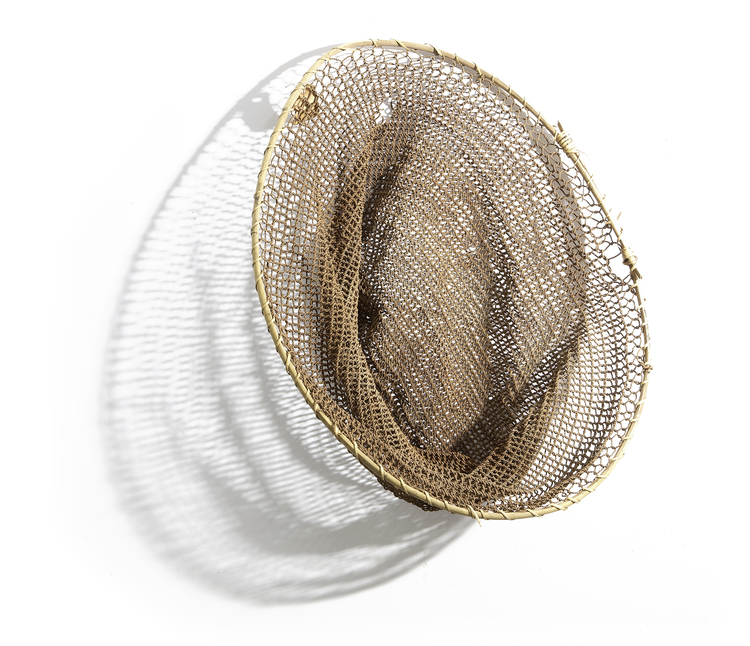 Large Asmat Fishing net. Collected by Jac Hoogerbrugge in the 1960’s or 1970’s. Published in “Asmat by Jac Hoogerbrugge”. Page 124.