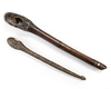 Two Asmat axe handles. Collected by Jac Hoogerbrugge before 1969. See the drawing and collection note by Hoogerbrugge.