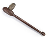 Asmat axe handle. Finely carved handle with nice stone. Stone has been glued in. Provenance Koos Knol