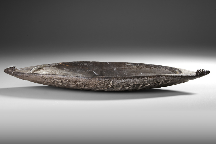Asmat. Ancient food dish. Collected by Jac Hoogerbrugge in the 1960’s or 1970’s