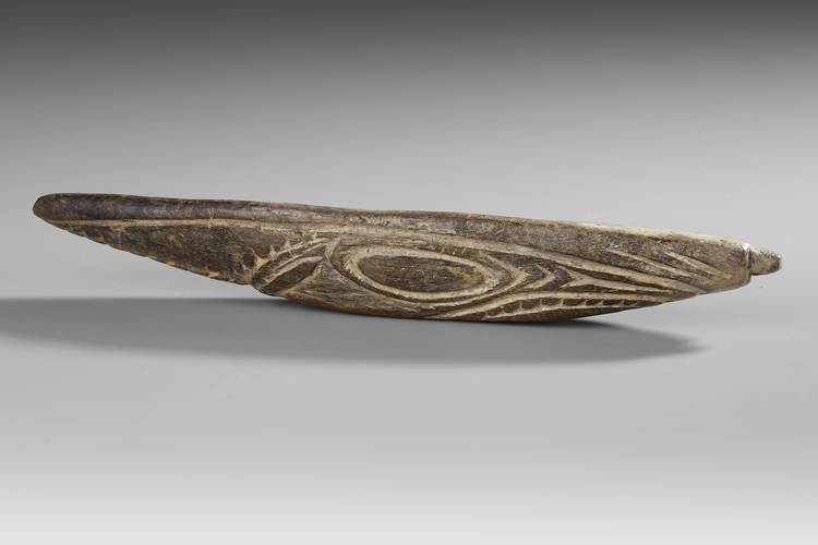 Middle Sepik Flute ornament mask. Provenance: Marc Assayag Montreal. Before him Scott Rodolitz.