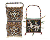 Beaded panel and a ceremonial beaded betel nut bag from Sumba. Collected by Jac Hoogerbrugge in the 1950’s through 1970’s