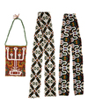 Beaded panels and a ceremonial beaded betel nut bag from Sumba. Collected by Jac Hoogerbrugge in the 1950’s through 1970’s