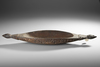 Asmat. Well carved bowl. Collected by Jac Hoogerbrugge in the village of Komor.