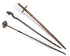 Two Angu (Kukukuku) fighting clubs. The left from the collection of Jac Hoogerbrugge. Collected in the 1960’s or 1970’s.