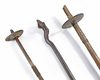 Two Angu (Kukukuku) fighting clubs. The left from the collection of Jac Hoogerbrugge. Collected in the 1960’s or 1970’s.