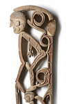 Asmat. Large openwork/ajour carving. From the village of Jakapis. Collected by Jac Hoogerbrugge in the 1960’s or 1970’s.