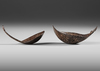 Two ancient coconut spoons collected by Jac Hoogerbugge in the 1960’s with rich patina of use.