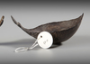 Two ancient coconut spoons collected by Jac Hoogerbugge in the 1960’s with rich patina of use.
