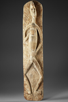 Asmat carving collected by Jac Hoogerbrugge in the 1960’s or 1970’s. Carved on both sides.