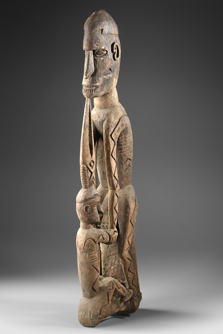Canoe prow ornament. Collected by Jac Hoogerbrugge in the village of Eminek in the 1960’s or 1970’s.