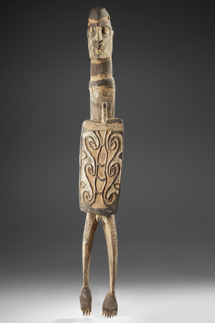 Asmat Ancestor carving collected by Jac Hoogerbrugge in the 1960’s or 1970’s. Carved by Binip from Basim.