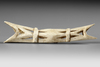 Large Asmat nosebone. Provenance Michel Thieme Amsterdam. Ex Ydema collection
