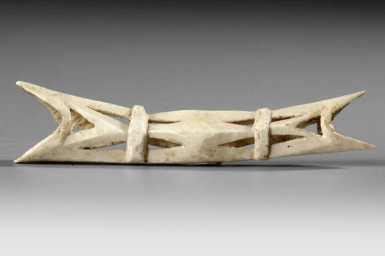 Large Asmat nosebone. Provenance Michel Thieme Amsterdam. Ex Ydema collection