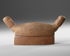Cenderawasi/Geelvinkbay. Box with korwar heads. Collected by Jac Hoogerbrugge in the 1960’s or 1970’s.