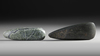 Two stone axes/celts. The green one collected by Koos Knol in the 1990’s, the black one by Jac Hoogerbrugge in the 1960’s or 1970’s.