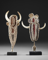 Maurik. Two Abelam Karaut/Karahut  war charms. Chest ornaments. Provenance: The Jolika Collection of John and Marcia Friede