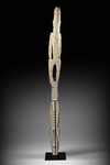 Large Asmat House post on custom made stand.