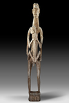 Asmat. Very large Asmat ancestor sculpture. Collected by Jac Hoogerbrugge in the 1960’s or 1970’s. Remnants of lime.
