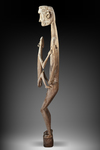 Asmat. Very large Asmat ancestor sculpture. Collected by Jac Hoogerbrugge in the 1960’s or 1970’s. Remnants of lime.