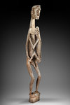 Asmat. Very large Asmat ancestor sculpture. Collected by Jac Hoogerbrugge in the 1960’s or 1970’s. Remnants of lime.