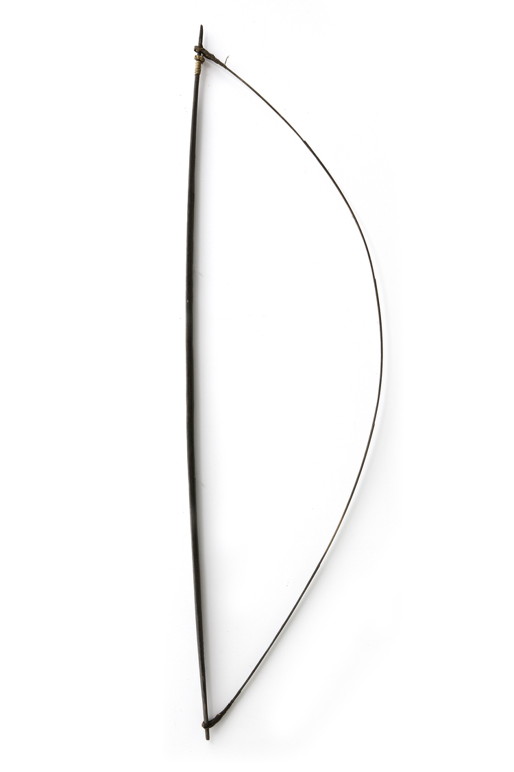 Sentani bow with two strings. Collected by Jac Hoogerbrugge in the 1950’s or 1960’s. See the Hoogerbrugge collection note.