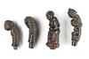 Four betel nut crusher and/or sword or kris handles. Collected by Jac Hoogerbrugge in the 1960’s and 1970’s. Many drawn by Hoogerbrugge. See the examples