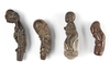 Four betel nut crusher and/or sword or kris handles.Collected by Jac Hoogerbrugge in the 1960’s and 1970’s.