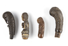 Four betel nut crusher and/or sword or kris handles. Collected by Jac Hoogerbrugge in the 1960’s and 1970’s.