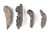 Four betel nut crusher and/or sword or kris handles.Collected by Jac Hoogerbrugge in the 1960’s and 1970’s.