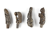 Four betel nut crusher and/or sword or kris handles.  Collected by Jac Hoogerbrugge in the 1960’s and 1970’s.