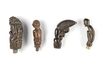 Four betel nut crusher and/or sword or kris handles.Collected by Jac Hoogerbrugge in the 1960’s and 1970’s.