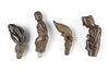 Four betel nut crusher and/or sword or kris handles.Collected by Jac Hoogerbrugge in the 1960’s and 1970’s.